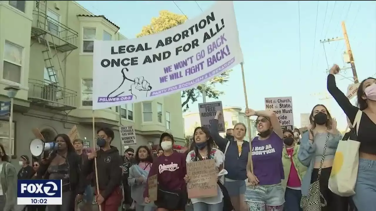 Protesters outraged over SCOTUS draft opinion, take to Bay Area streets to rally for abortion rights