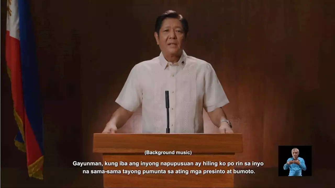 Marcos has request for Pinoys who won't vote for him