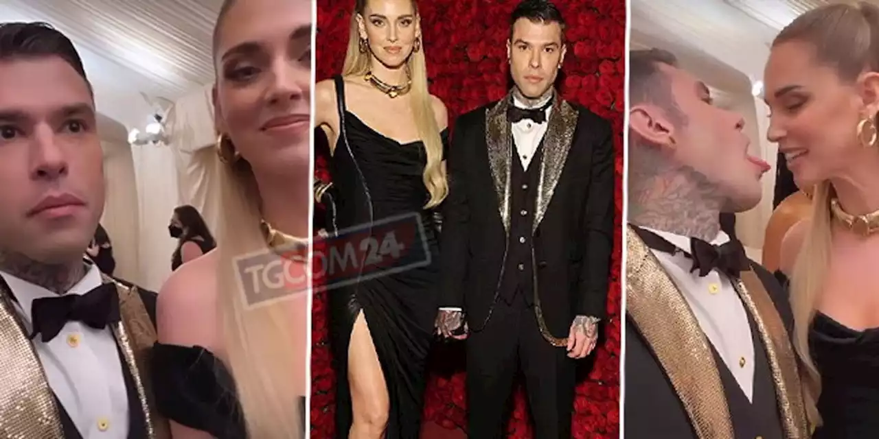 Chiara Ferragni e Fedez al Met di New York, ma lui è nero