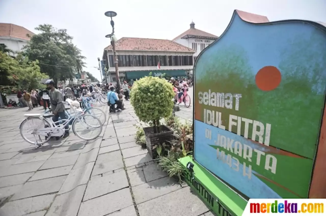 Foto : Berkah Libur Lebaran Bagi Jasa Sewa Ontel di Kota Tua | merdeka.com