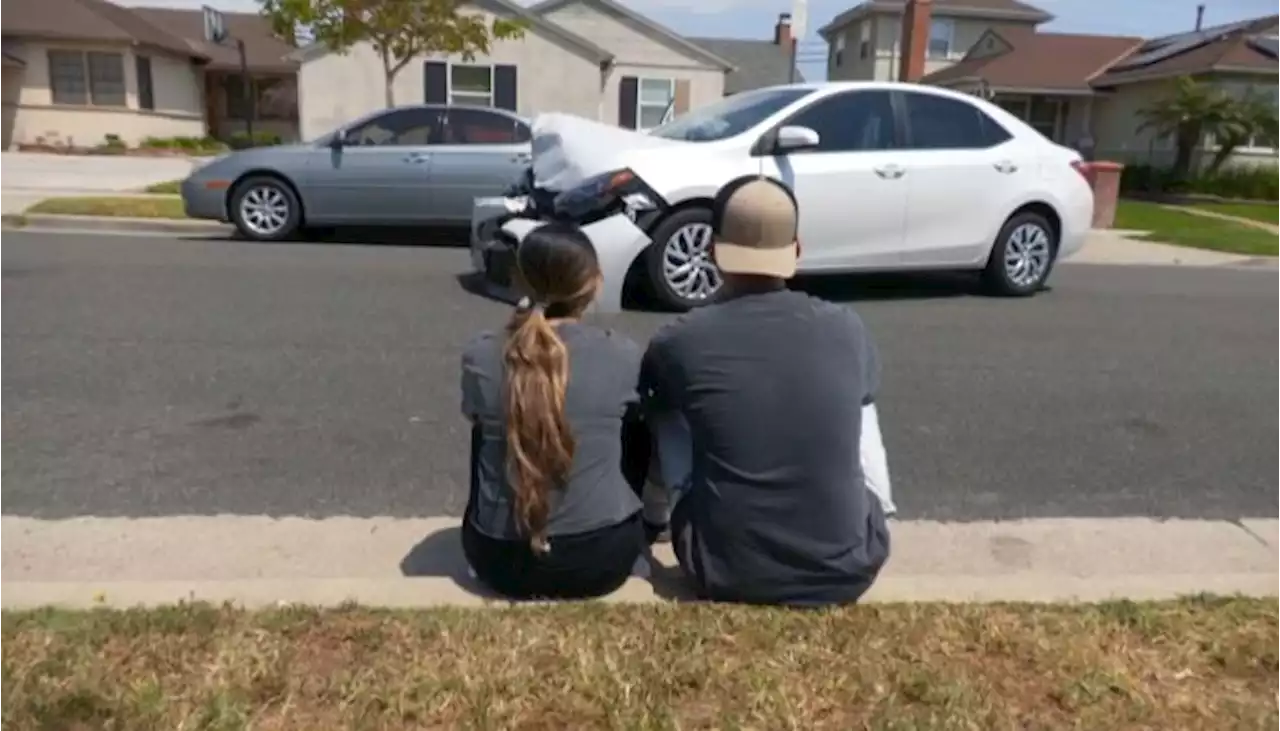 Speeding Mercedes-Benz SUV Driver Slams Head-On Into Another Car in South Bay Chase