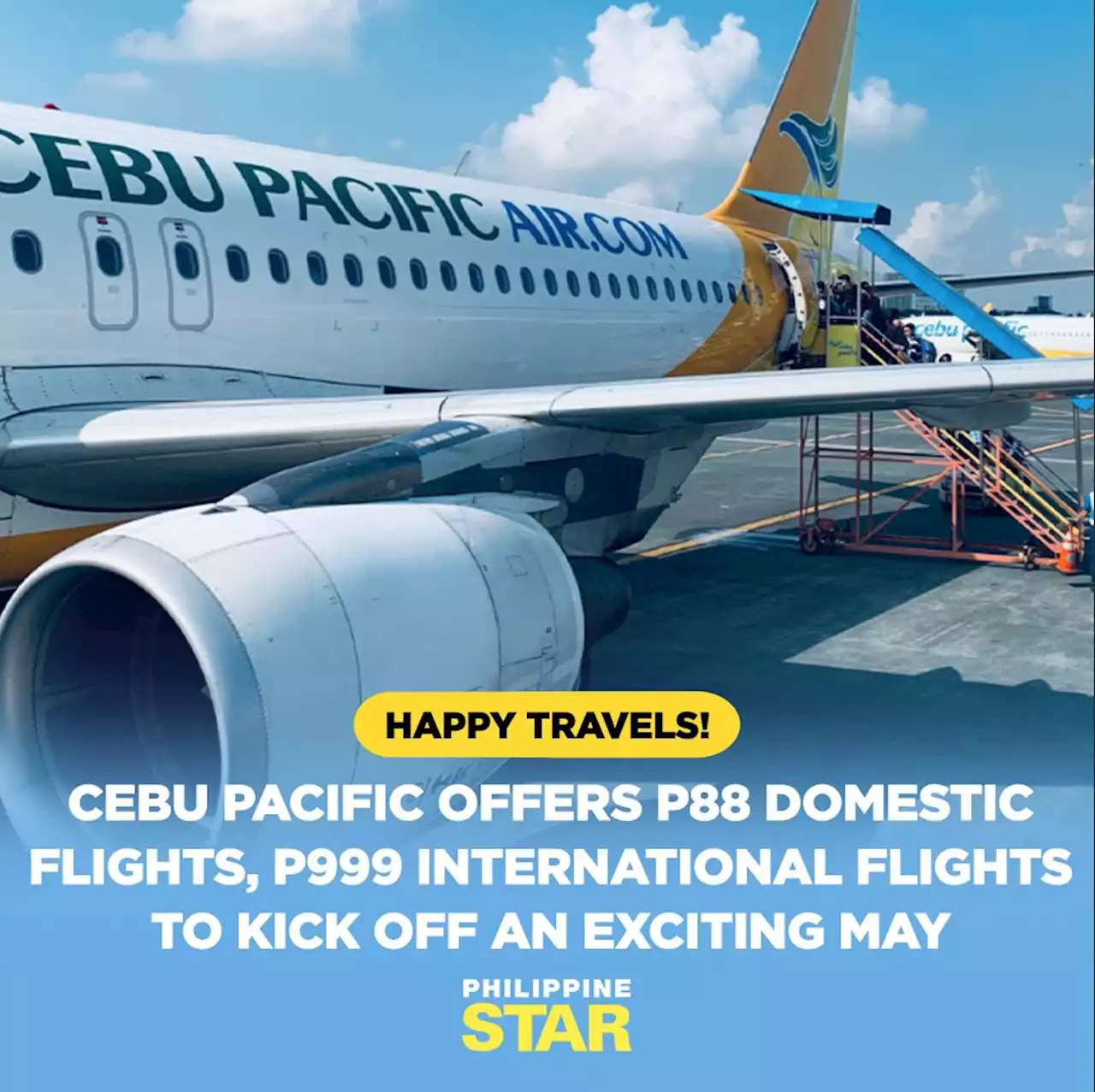 Cebu Pacific offers P88 domestic flights, P999 international flights to kick off an exciting May