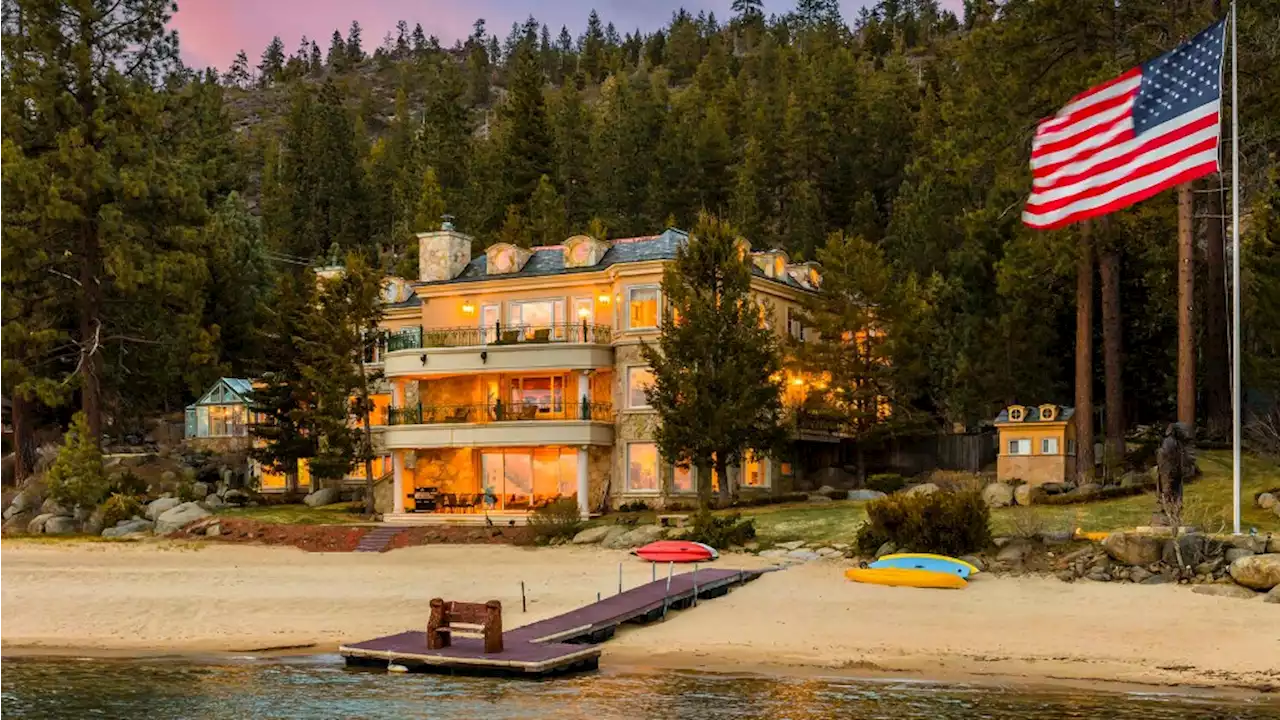 Home of the Week: This $100 Million Lake Tahoe Home Has a 12-Slip Dock and Private Sandy Beach