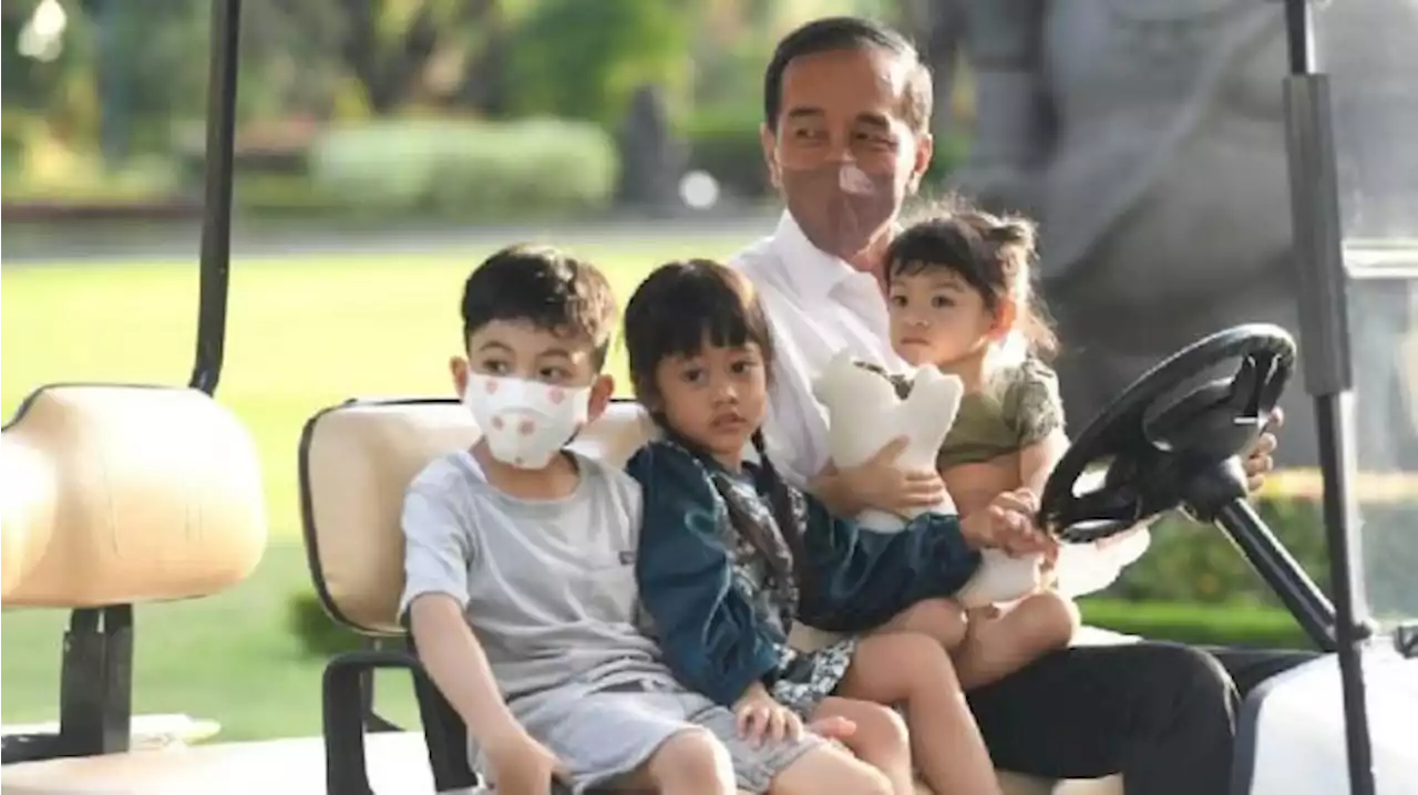 Libur Lebaran, Presiden Jokowi Sempatkan Momong Cucu-cucunya