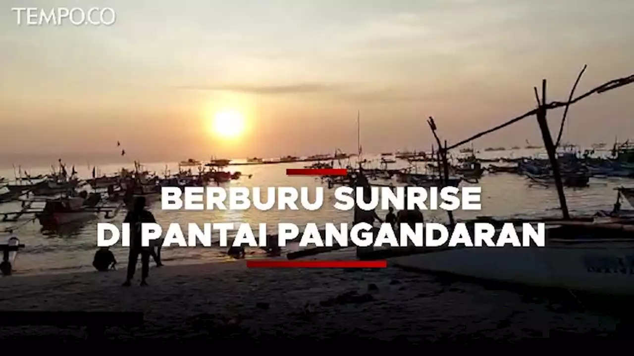 Wisata Lebaran, Indahnya Sunrise di Pantai Timur Pananjung Pangandaran