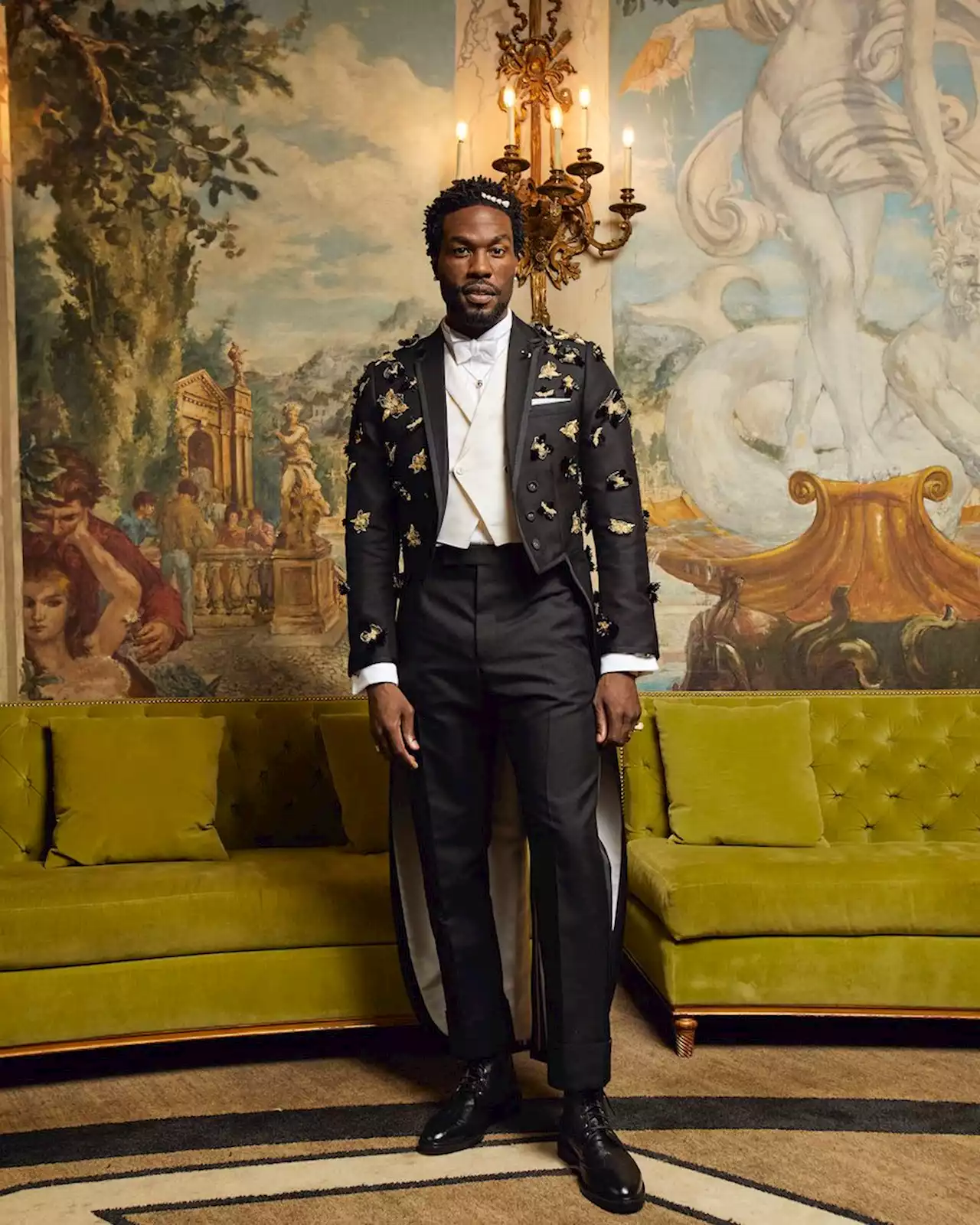 Yahya Abdul-Mateen II “Wanted to Feel Like a King” in Thom Browne at Met Gala 2022