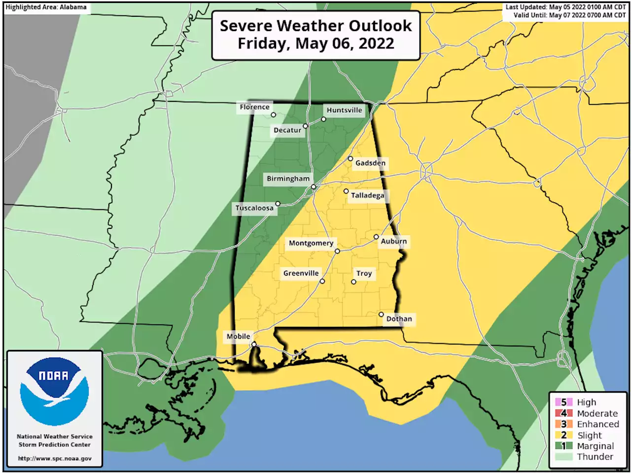 Rain and Strong Storms Return Friday - Alabama News