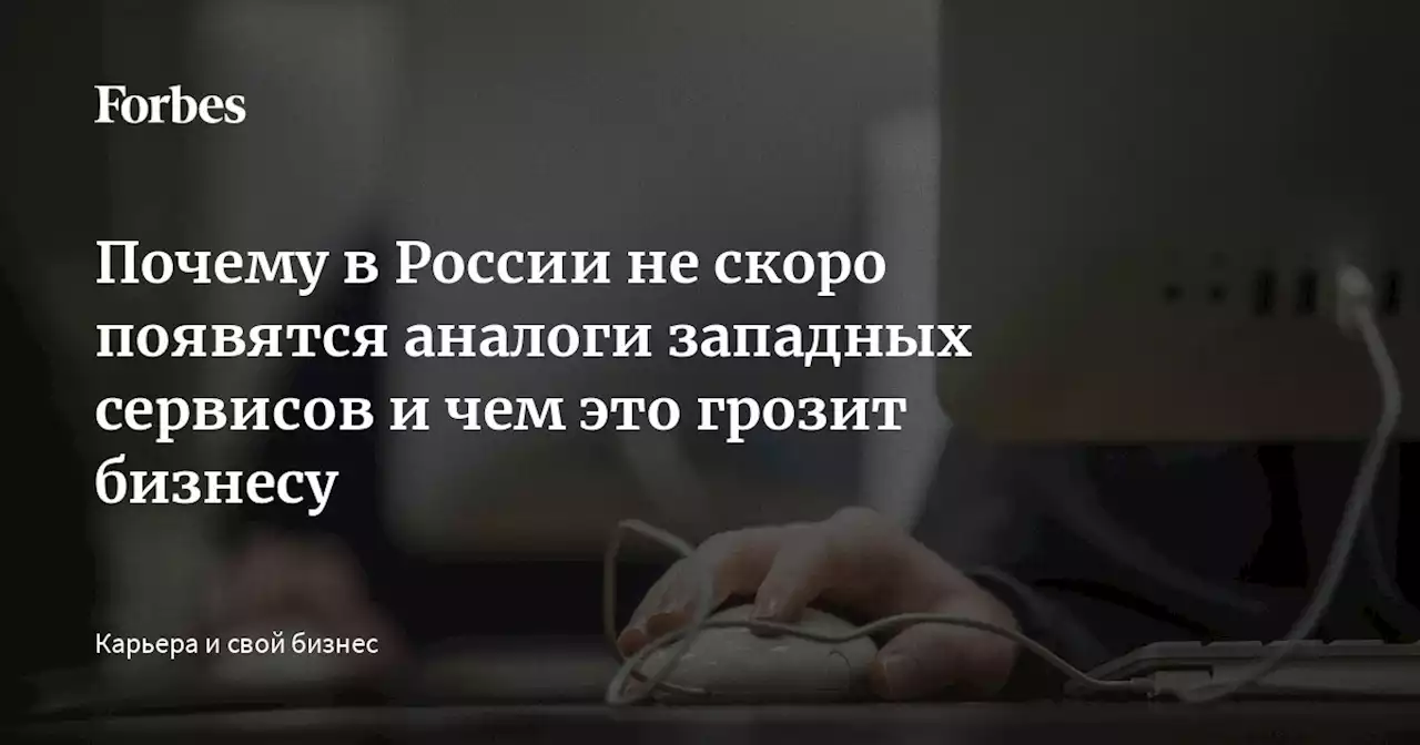 Почему в России не скоро появятся аналоги западных сервисов и чем это грозит бизнесу