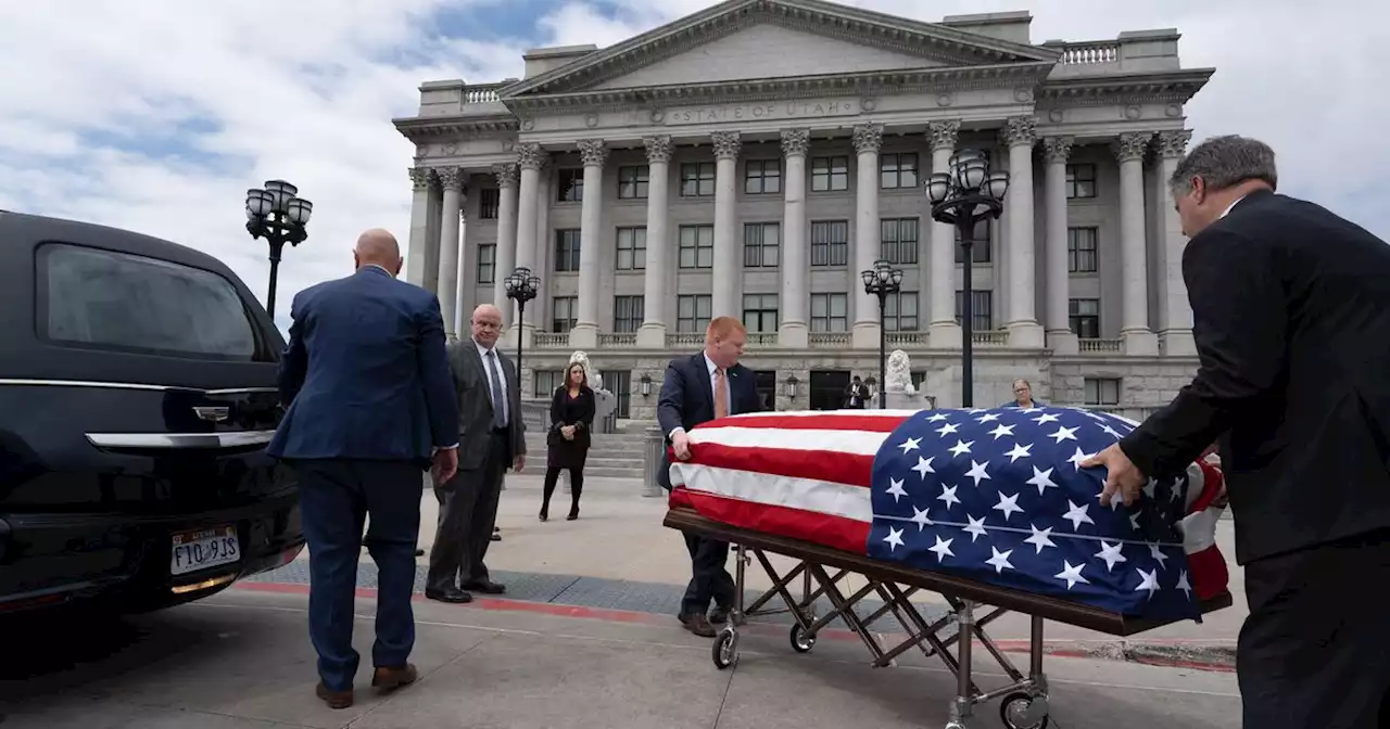 Public welcome at casket viewing on Wednesday for longtime Utah Sen. Orrin Hatch at state Capitol