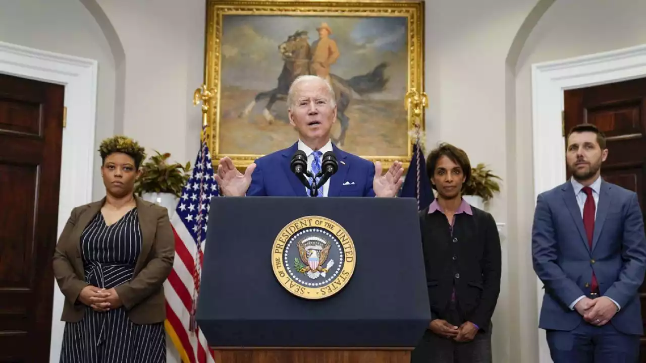 Biden touts his economic headway, with deficit set to fall by $1.5T