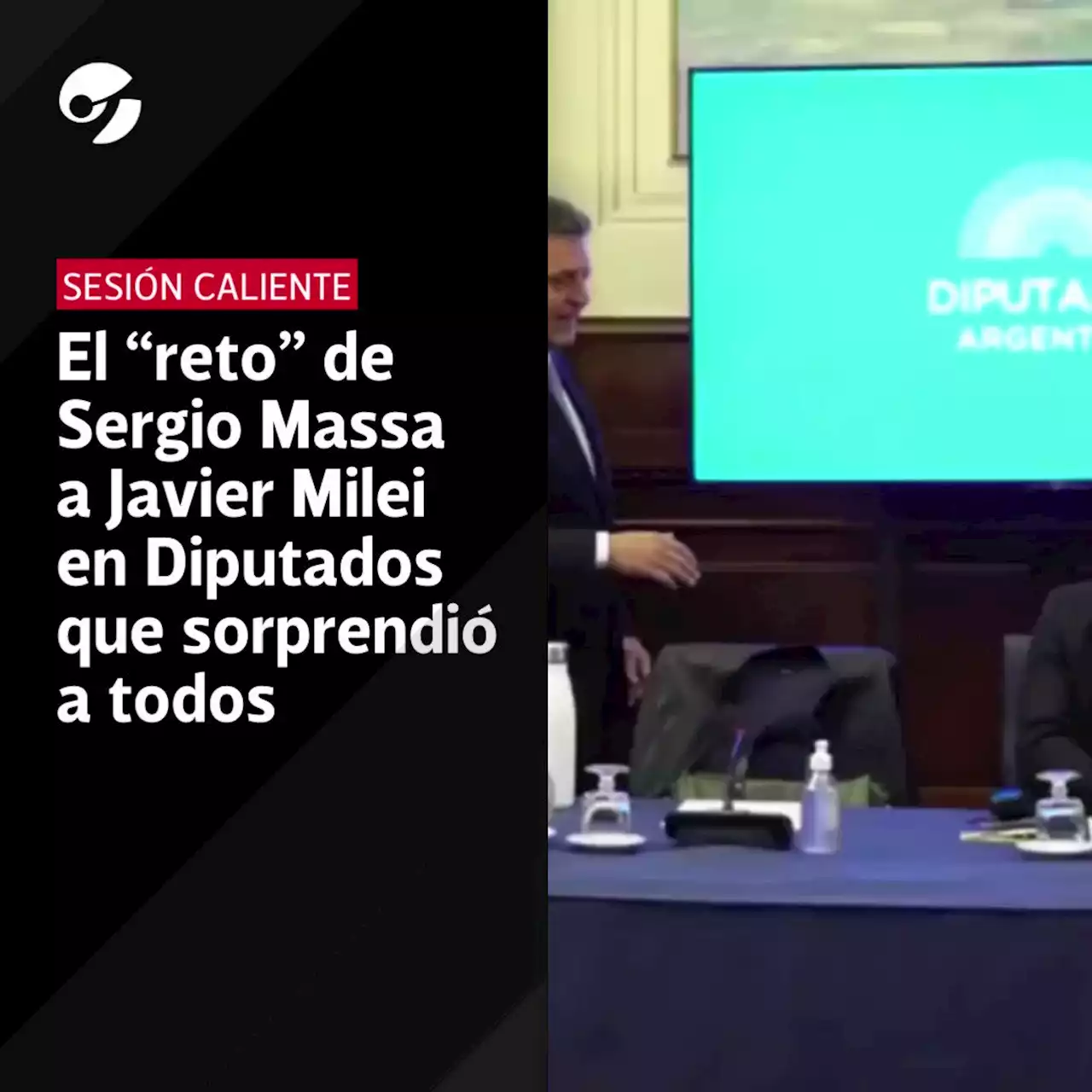 El 'reto' de Sergio Massa a Javier Milei en Diputados que sorprendió a todos