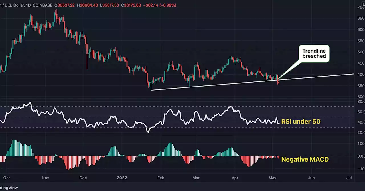 Bitcoin Breaks Bullish Trendline; US Jobs Data Eyed