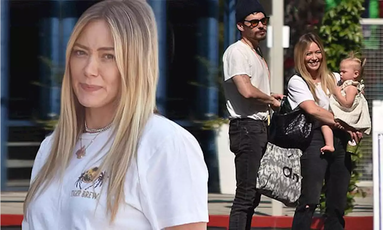 Hilary Duff and husband Matthew Koma step out with daughter Mae, one