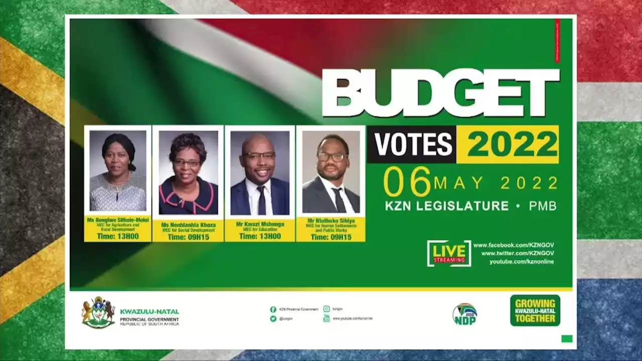 LIVESTREAM: KZN government tables budget votes