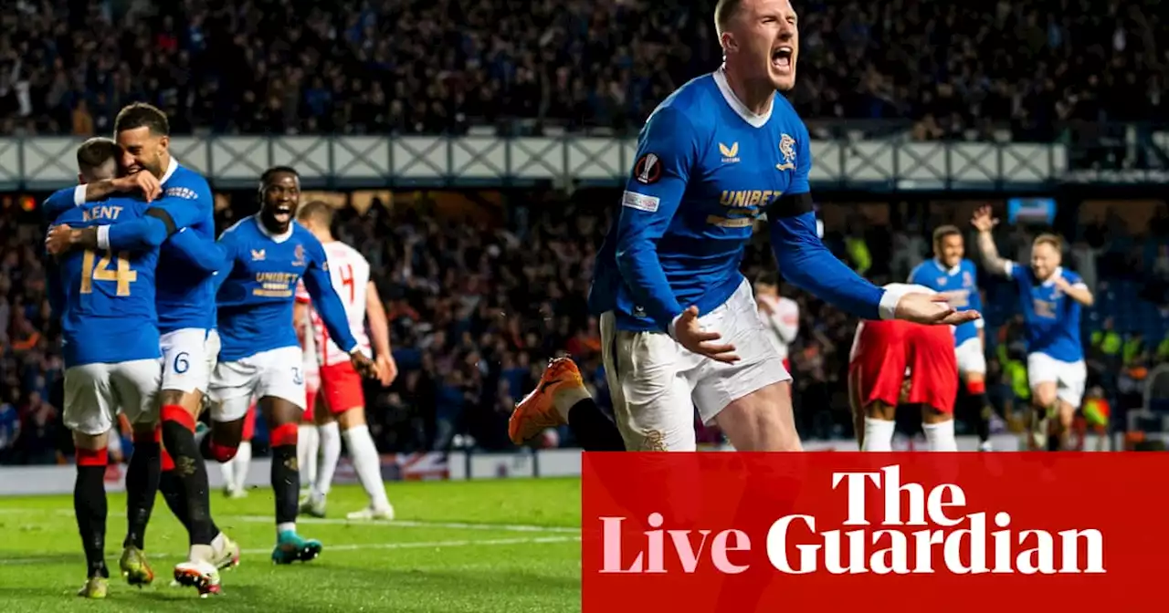 Rangers 3-1 RB Leipzig (agg 4-3): Europa League semi-final, second leg – live!