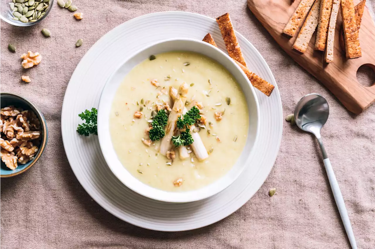 This White Asparagus Soup Recipe Will Help You Live Longer | Well+Good