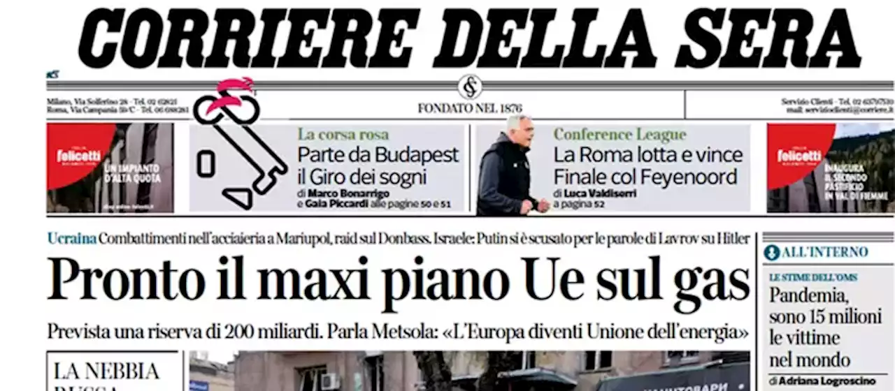 Le prime pagine di oggi - Il Post