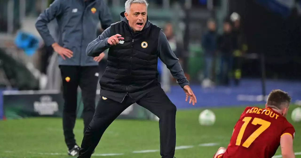 Mourinho lets the tears flow as Roma reach Europa Conference League final | Malay Mail