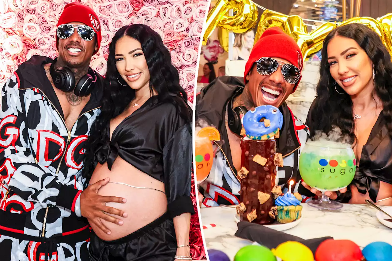 Nick Cannon cradles pregnant Bre Tiesi’s bump on Bahamas babymoon