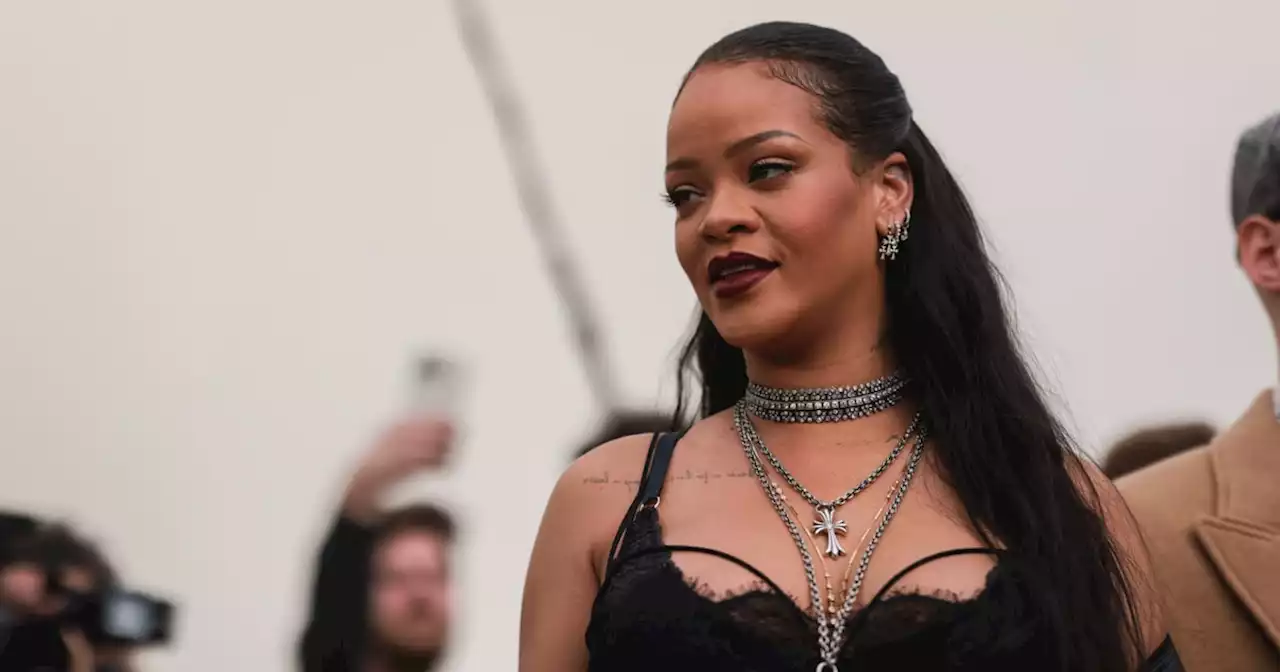 Rihanna Steps Out in a Bump-Baring Bralette and Low-Rise Denim Skirt