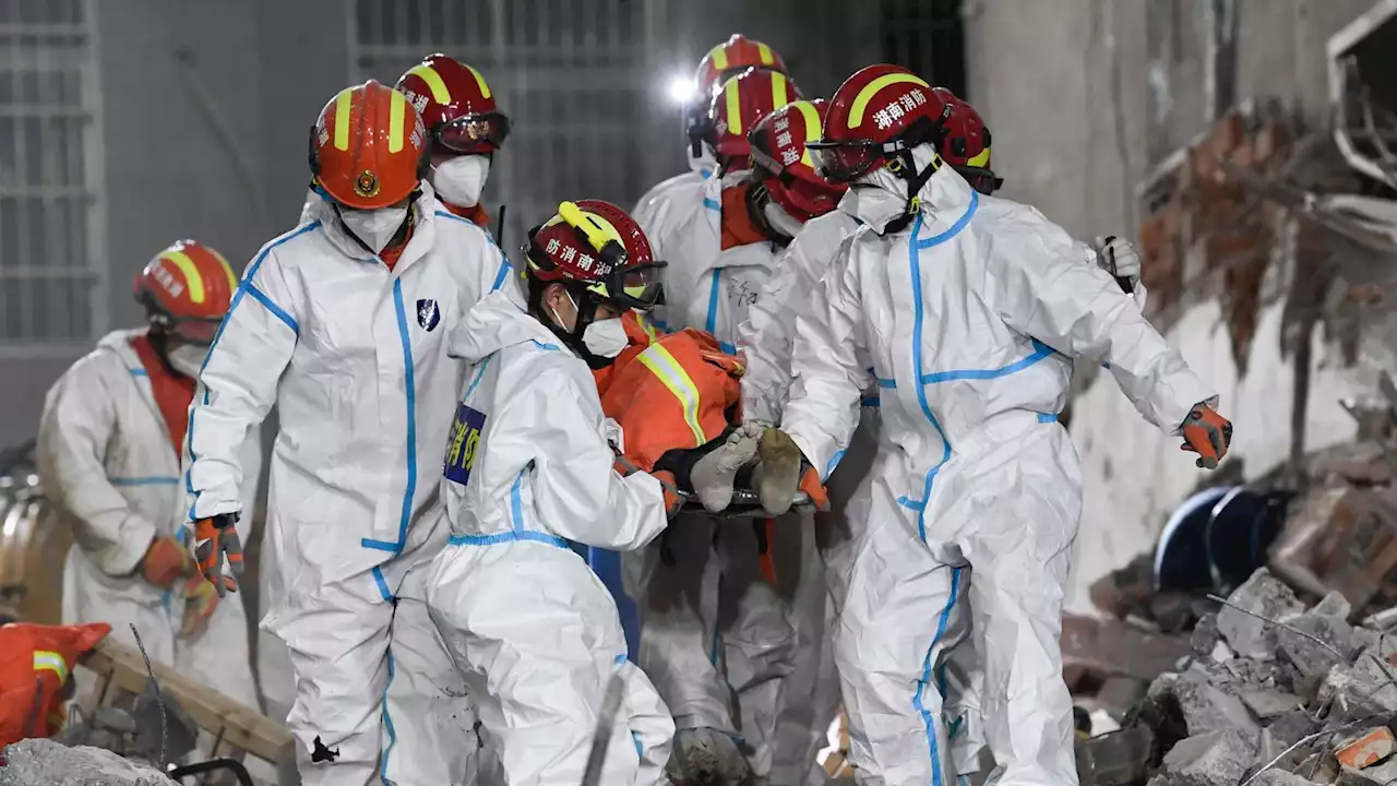 China: Woman pulled alive from rubble six days after Changsha building collapsed