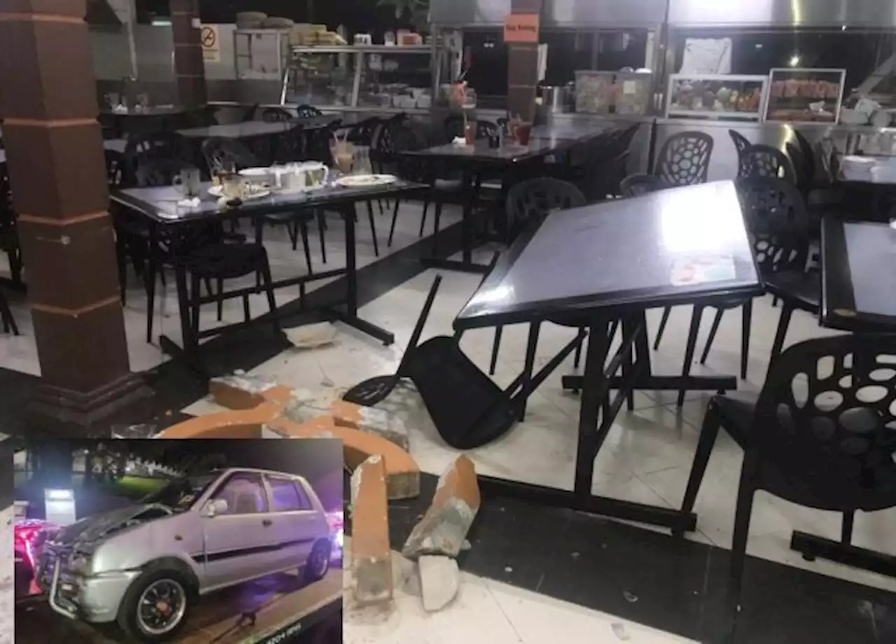 Senior citizen crashes car into crowd at tom yam restaurant in Melaka