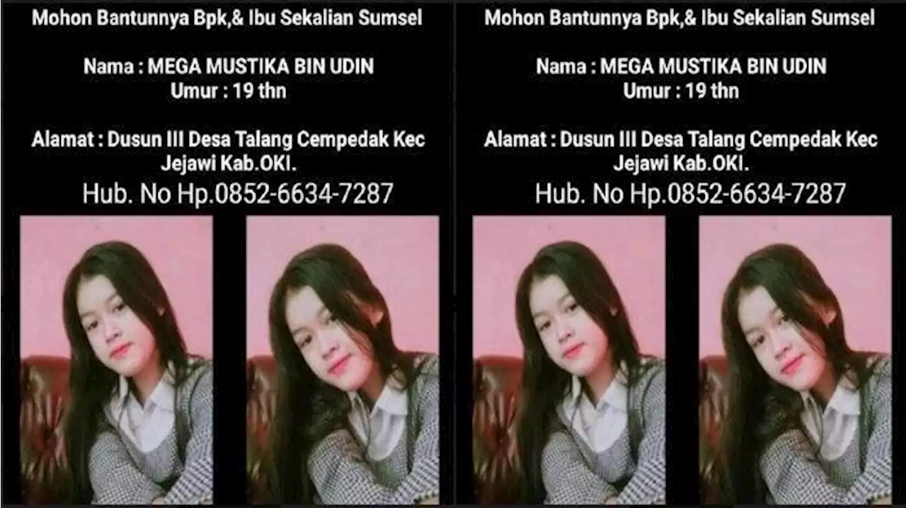 2 Minggu Lagi Menikah, Gadis Muda di OKI Menghilang, Tetangga Lihat Dijemput Mobil Pribadi - Tribunnews.com