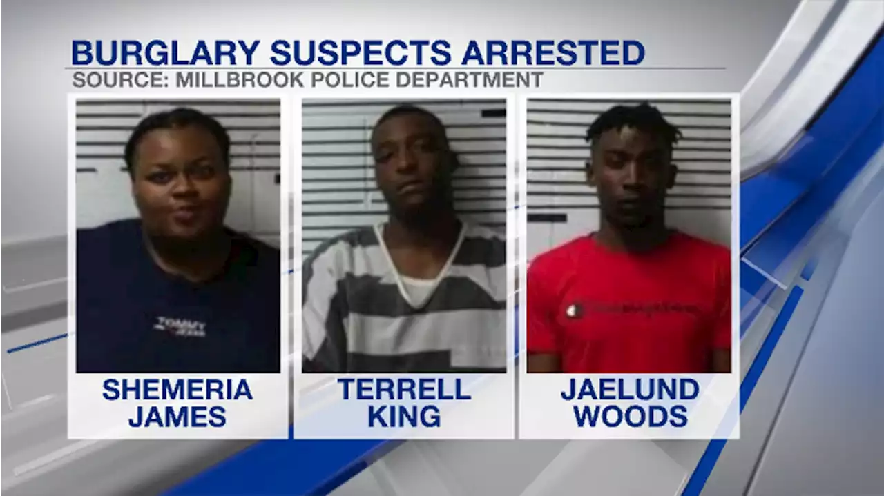 3 charged in Millbrook business burglary