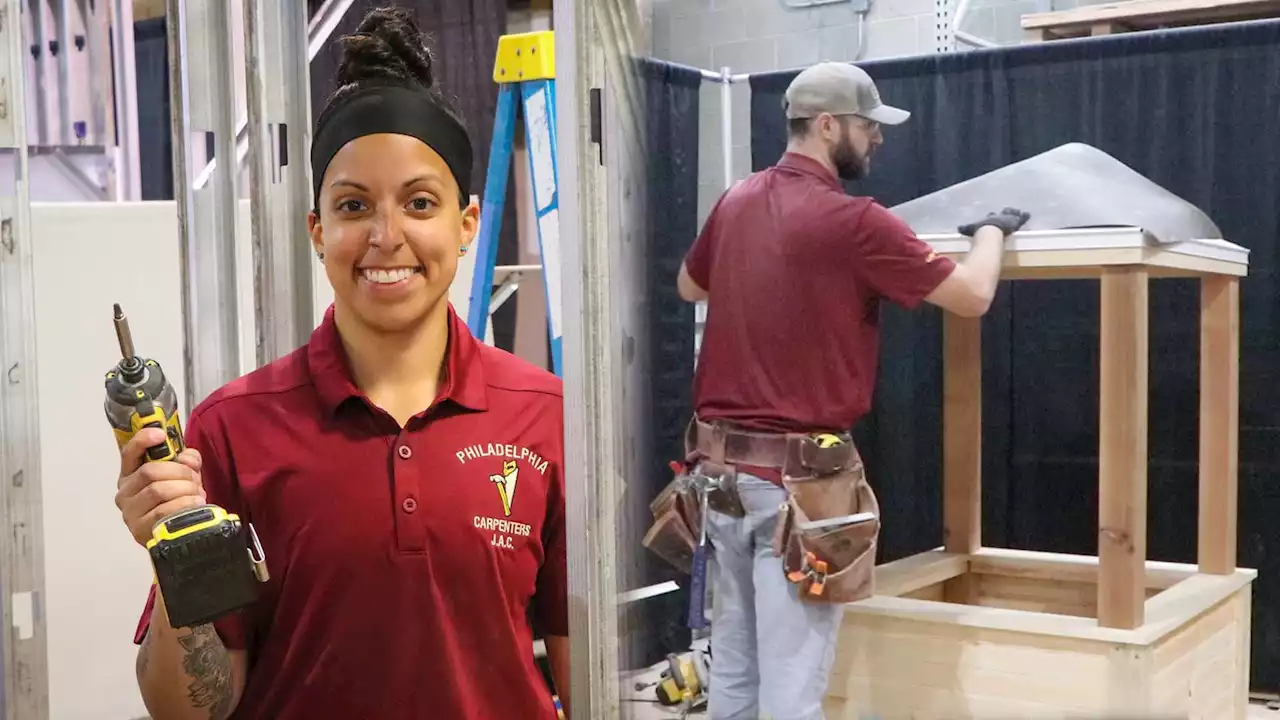 Philly apprentice carpenters compete in day-long skills contest