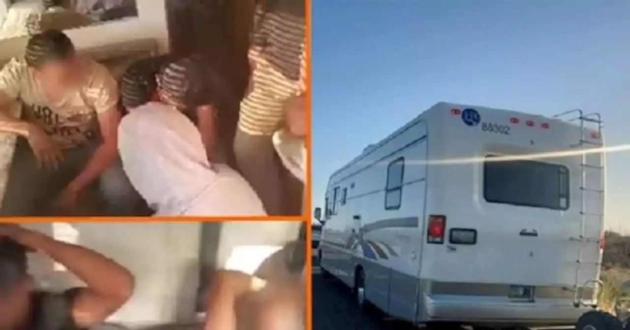 Human Smugglers Pack 29 Migrants into Motor Home in AZ Desert near Border