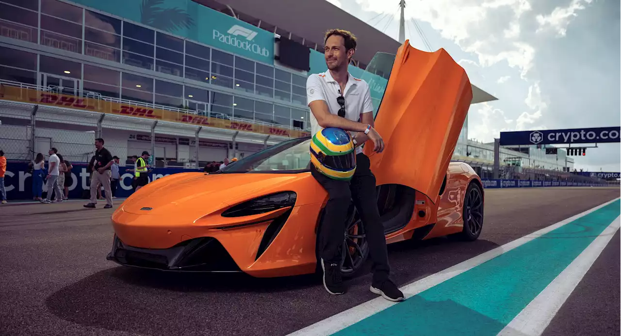 Bruno Senna Takes The McLaren Artura On A Lap Of The New Miami F1 Circuit | Carscoops