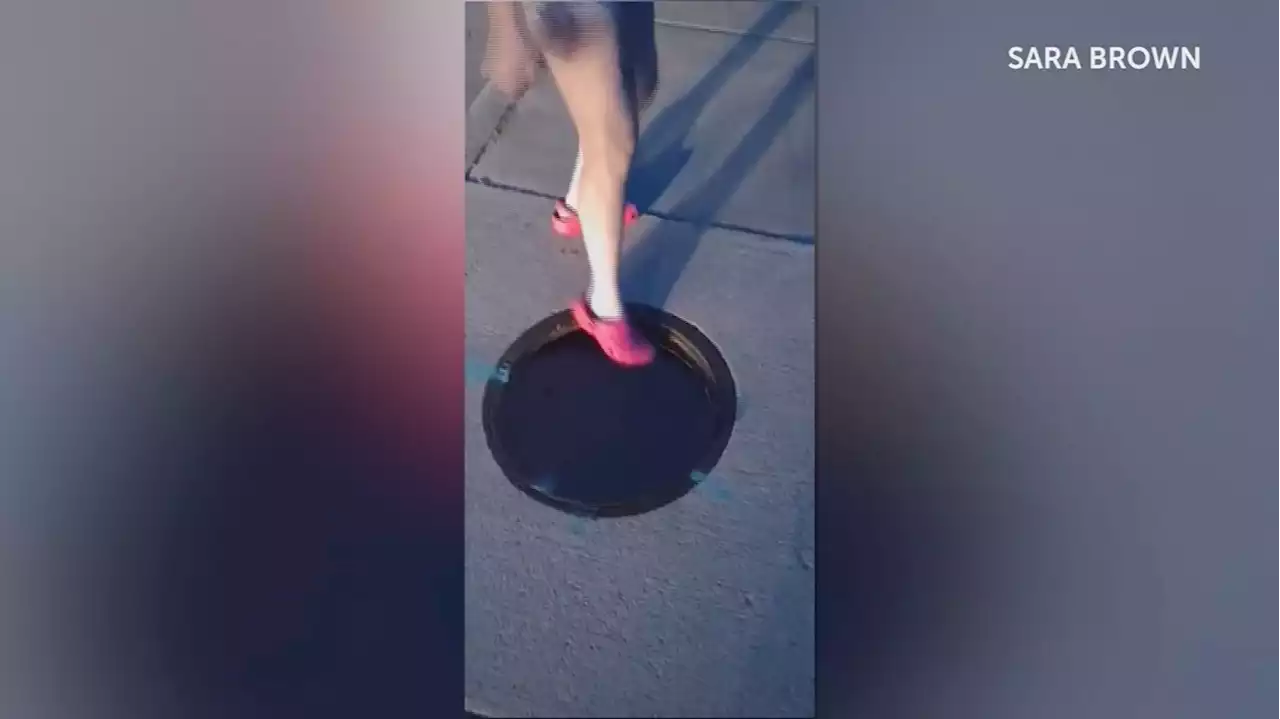 Woman Blames Unsecure Cover After Falling Into Manhole