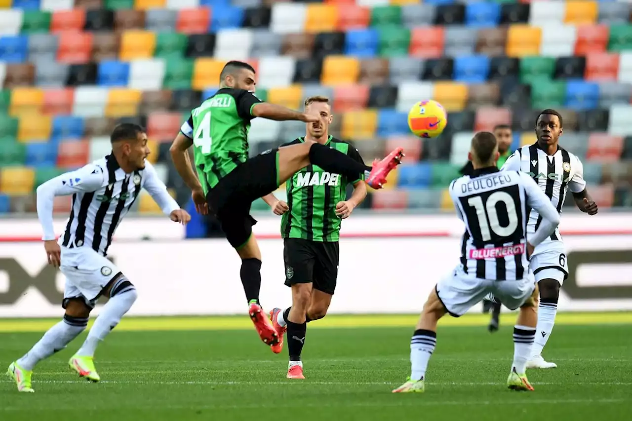 Serie A: Sassuolo-Udinese LIVE alle 18