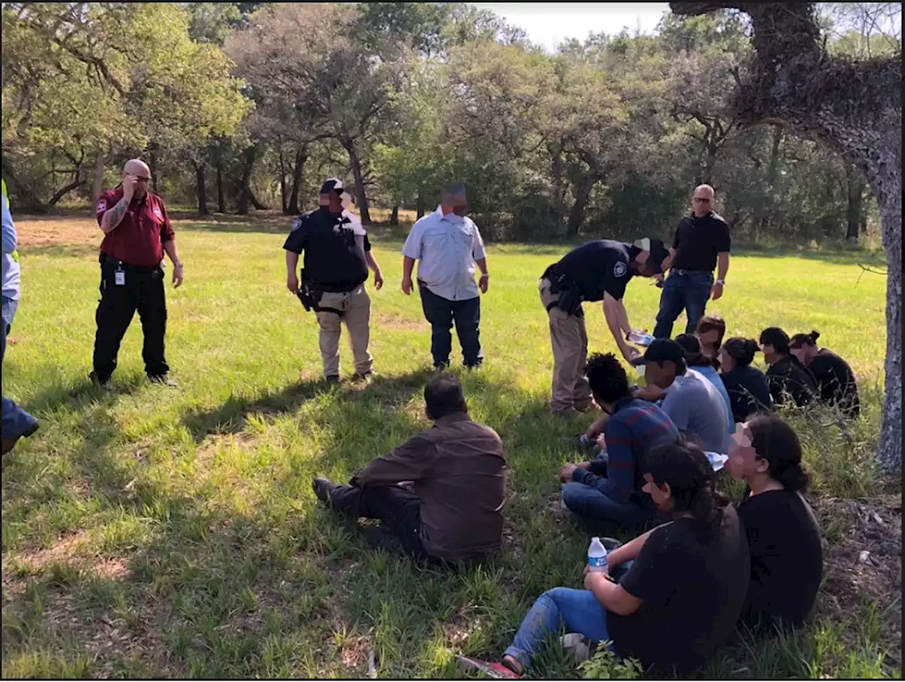 Texas authorities find dozens of migrants in tractor-trailer broken down on side of road