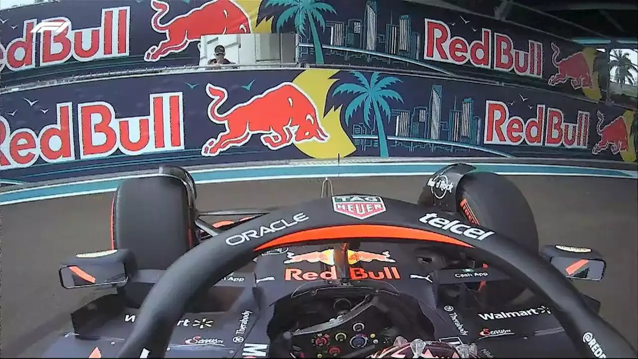 F1 Miami LIVE: che spavento per Verstappen!