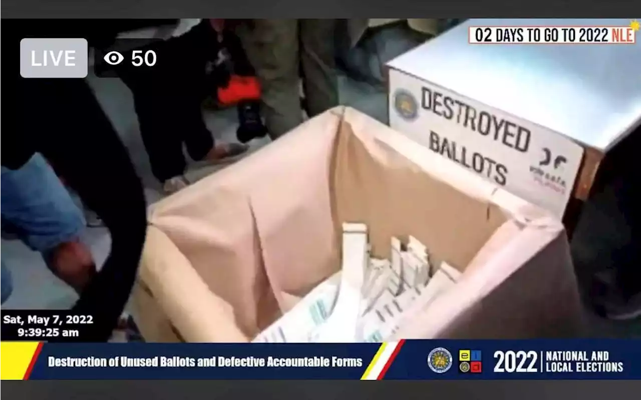 Comelec destroys defective, roadshow ballots ahead of Election Day