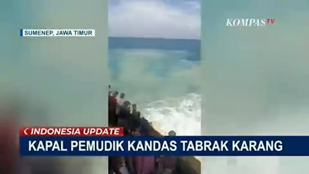 Tertabrak Karang, Kapal dari Pulau Sapeken Menuju Pelabuhan Kalianget Kandas