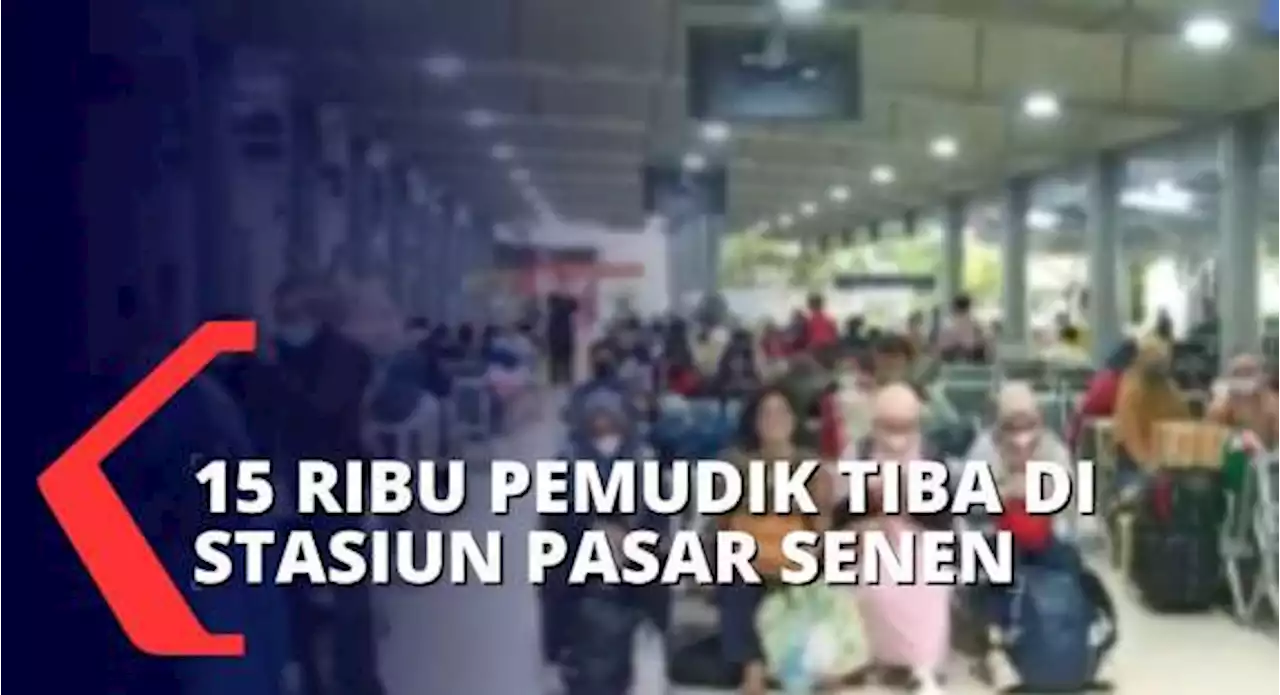 Sabtu 7 Mei Diprediksi Puncak Arus Balik Pemudik di Stasiun Pasar Senen Jakarta