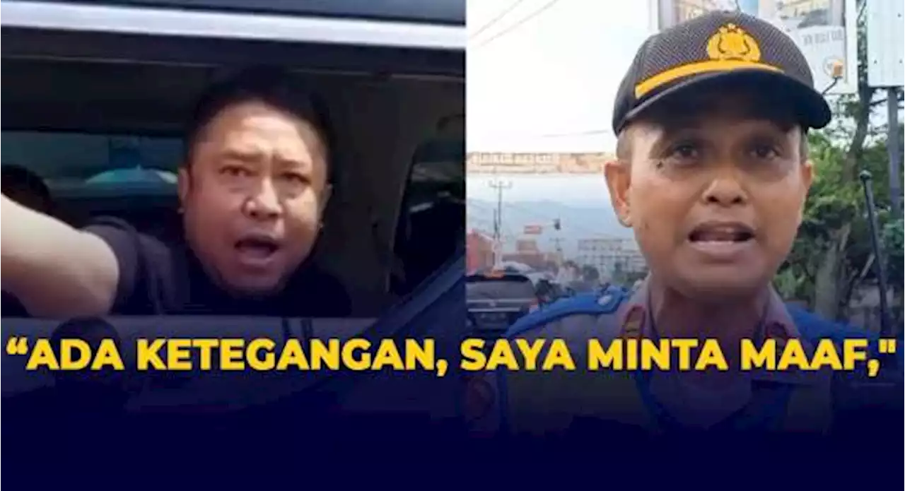 Tampang Pria Ngamuk ke Polisi dari Mobil Alphard, Akhirnya Minta Maaf