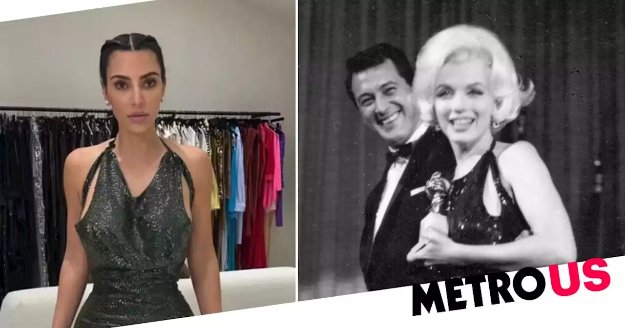 Kim Kardashian slammed over second Marilyn Monroe dress, posing with her award