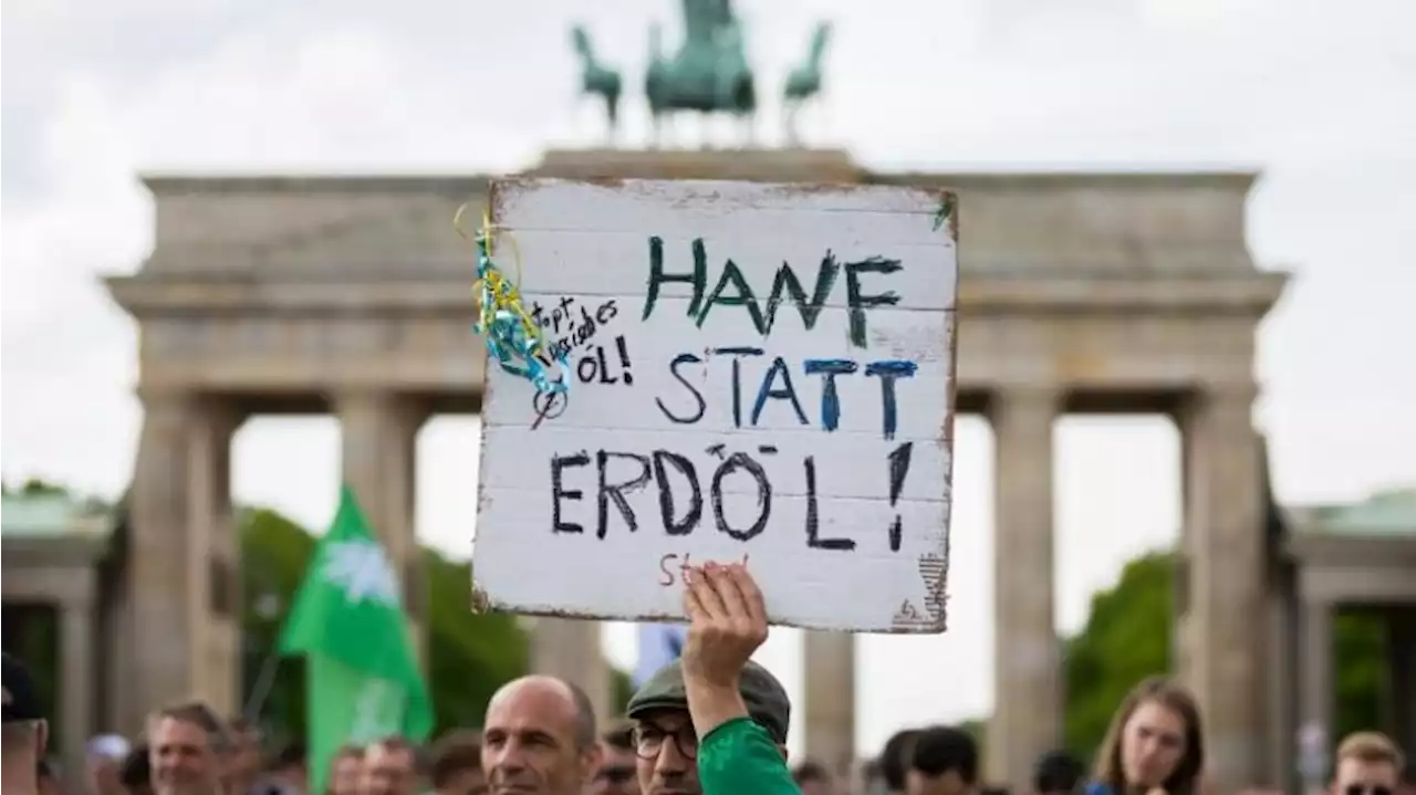 Demo für rasche Cannabis-Legalisierung in Berlin