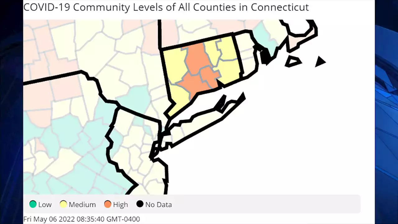 CDC Lists All Connecticut Counties in Medium or High on COVID Level Map