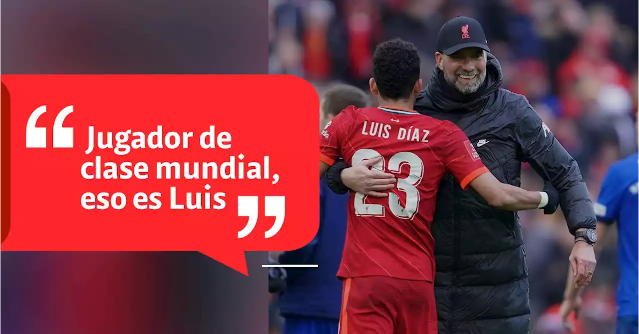 “Estábamos desesperados por tenerlo”: Jürgen Klopp llenó de elogios a Luis Díaz