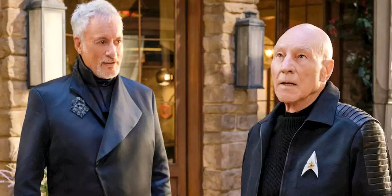 Patrick Stewart Reacts To Picard Season 2 Emotional Jean-Luc & Q Scene