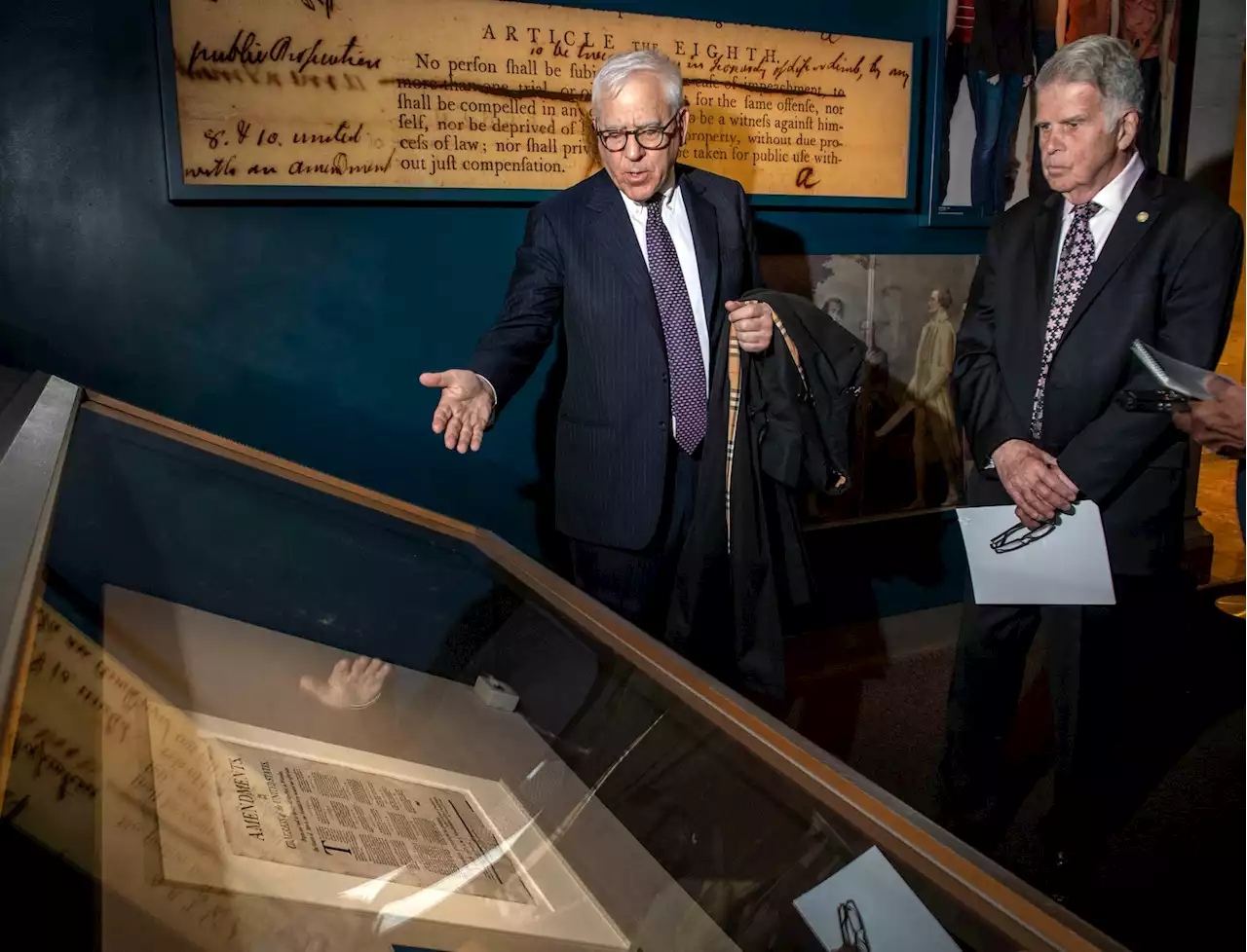 David Rubenstein lends National Archives rare Bill of Rights imprint