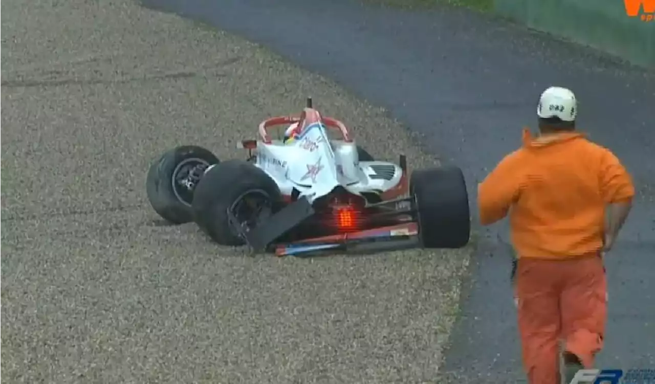 VIDEO - Hijo de Juan Pablo Montoya sufrió fuerte accidente en la Fórmula Regional Europea