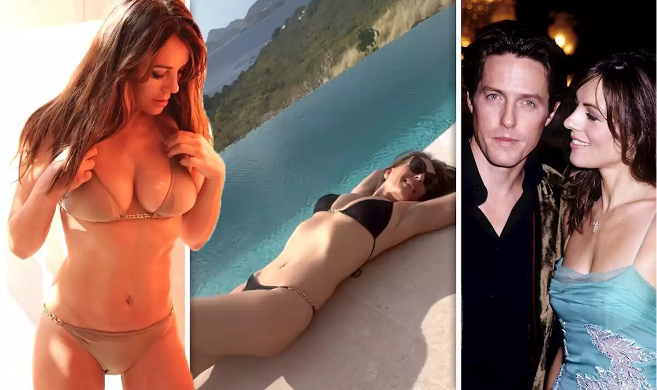 Liz Hurley, 56, causes stir as she frolics in skimpy bikini ‘Hugh Grant must kick himself'