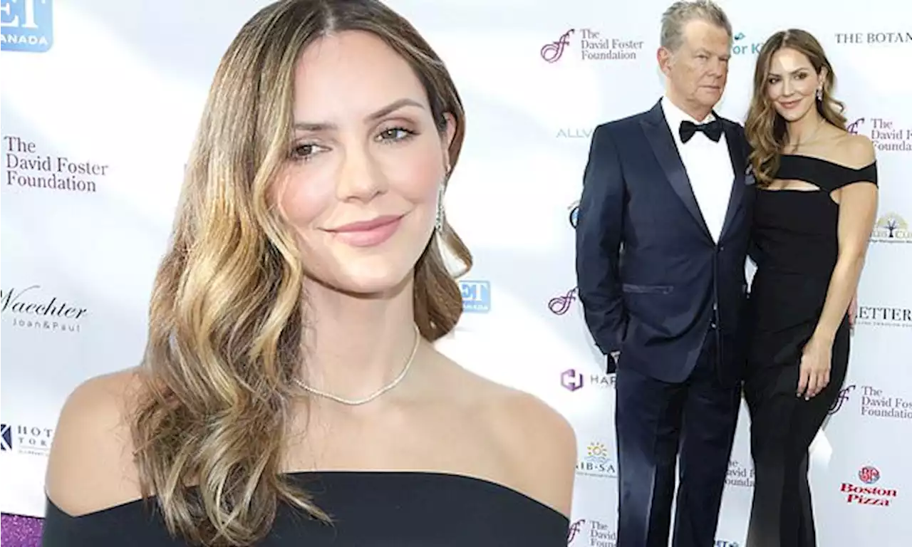 Katharine McPhee and husband David Foster attend his gala in Toronto