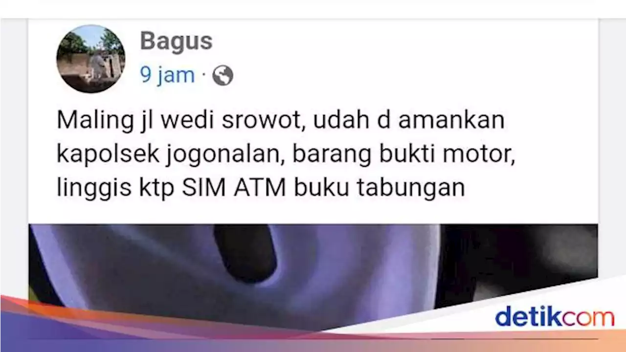 Kocak! Maling di Klaten Gagal Bobol Warung, Malah Tinggalkan KTP-SIM