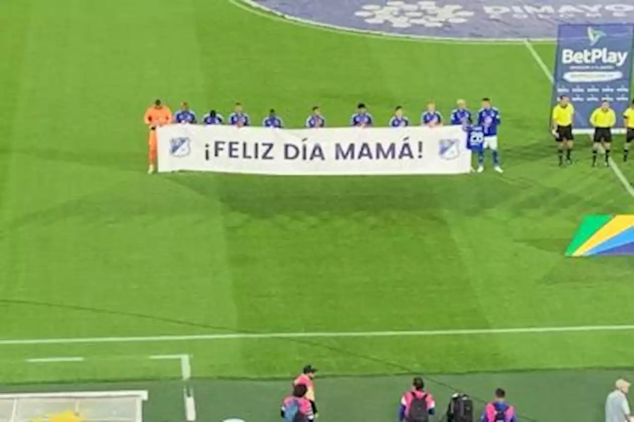 El homenaje de Millonarios a las mamás y el ‘jefe’ en El Campín